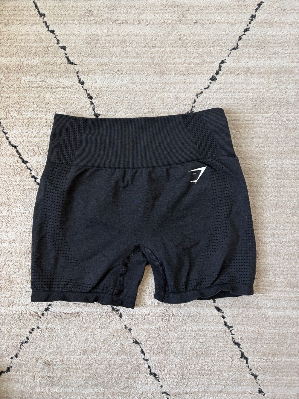 Gymshark Black Seamless High-Waist Athletic Bike Shorts